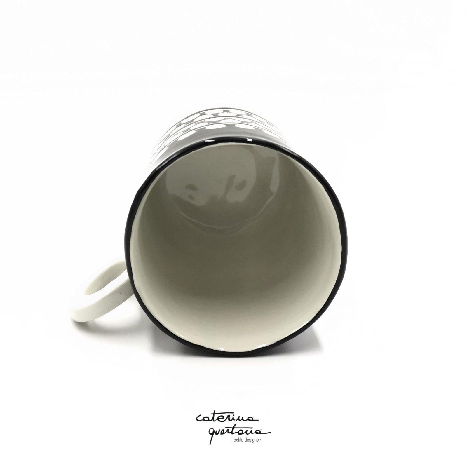 Tazza In Ceramica Vitbunana Bianca 200ml - Forma Dritta, Uso Multiplo: Tè, Caffè, Spazzolino, Candela - Semplice Ed Elegante